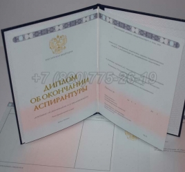 Диплом Аспирантуры 2014г в Сочи